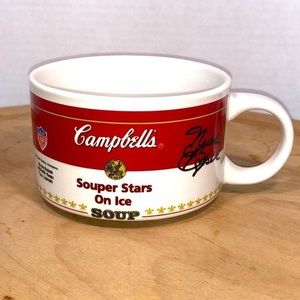Campbells Soup Mug Souper Stars Skaters On Ice 1998 Signed Bobek Lapinski Kwan